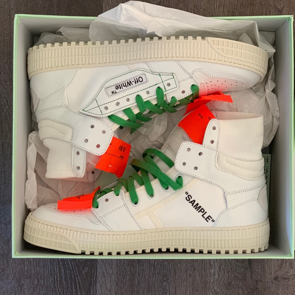 Off white hi top sneakers